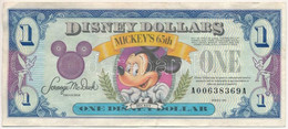 Amerikai Egyesült Államok 1993. 1$ "Disney Dollar" T:III USA 1993. 1 Dollar "Disney Dollar" C:F - Ohne Zuordnung