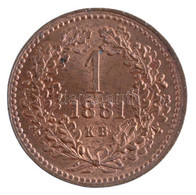 1881KB 1kr Cu "Középcímer" T:1- Adamo M4.1 - Unclassified