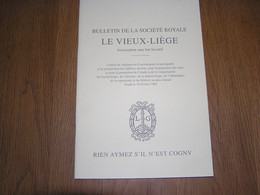 LE VIEUX LIEGE Bulletin N° 292 Régionalisme Textes Inédits Guerre Temps De Louis XIV Huy Et Région (5) Ivoires Prémosans - België