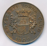 1935. "Erzsébeti Torna Club 1909 / 1934-35. évi Bajnokságért" Br Emlékérem "HAWEL BP" Gyártói Jelzéssel (48mm) T:2 - Zonder Classificatie