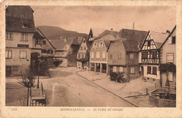 67 Dambach La Ville Place Du Marché Timbre N°681 Seul Sur Carte Type Ceres Mazelin Cachet Dambach 1946 - Dambach-la-ville