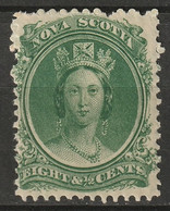 Nova Scotia 1860 Sc 11  MH* - Unused Stamps