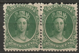 Nova Scotia 1860 Sc 11  Pair MNH** - Unused Stamps