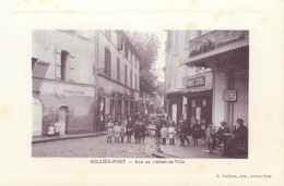 CPA FRANCE 83 "Solliès Pont, Rue De L'Hôtel De Ville" - Sollies Pont