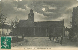 CPA FRANCE 44 " Frossay, L'église Au Clair De Lune" - Frossay