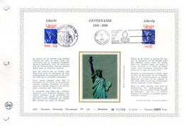 &#128509 " FRANCE - USA 1986 : STATUE DE LA LIBERTE " Sur DAP 1er Jour De 1986 4000 Ex N°YT 2421 + USA 1672. Parf état. - Monumenti