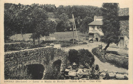 CPA FRANCE 43 "Loudès, Le Lavoir Et Le Moulin Rochely" - Loudes