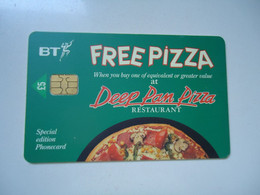 UNITED  KINGDOM  USED CARDS L5 FREE PIZZA - Autres & Non Classés