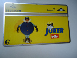 BELGIUM   USED CARDS   JOKER LOTTO - Autres & Non Classés