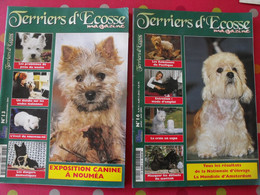 2 Revues Terrier D'Ecosse Magazine 2001 Et 2002. N° 13 Et N° 16. Scottish Westie Copilot Skye Shih Tzu - Tierwelt