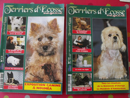 2 Revues Terrier D'Ecosse Magazine 2001 Et 2002. N° 13 Et N° 16. Scottish Westie Copilot Skye Shih Tzu - Animali