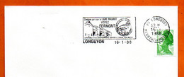 54 LONGUYON  LA LIGNE MAGINOT    1988 Lettre Entière N° WX 651 - Mechanical Postmarks (Advertisement)