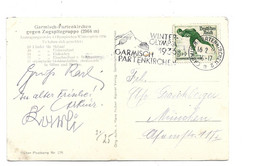 OYW015 / Oolympoade 1935 Winter Der Seltene Maschinenstempel Garmisch Auf Olympia-Karte - Invierno 1936: Garmisch-Partenkirchen