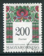 HUNGARY 1998 Folk Motif 200 Ft.  Used.  Michel 4518 - Usado
