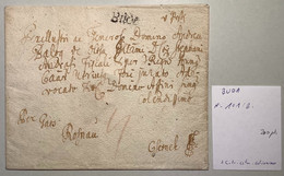 “BUDE” ~1773-82 RARE EARLY Pre-Stamp Cover Of Buda / Budapest  (Österreich Ungarn Vorphilatelie Brief Hungary - ...-1867 Voorfilatelie