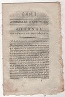 REVOLUTION FRANCAISE JOURNAL DES DEBATS 26 09 1791  BASSES PYRENEES - BIBLIOTHEQUES - AISNE LAON - BAR - BIENS NATIONAUX - Giornali - Ante 1800