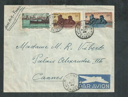 Poste Aérienne; Premier Voyage Régulier Nouvelle Calédonie "Nouméa-Paris Par Air France" - Lettres & Documents