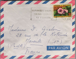 République De Haute Volta - Ouagadougou - Lettre Avion Pour La France - Marseille - Oblitérés