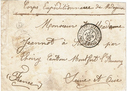 CTN68COL- MADAGASCAR CORPS EXPEDITIONNAIRE 21/6/1895 - Cartas & Documentos