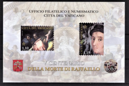 VATICAN 2020 - CENTENARIO DELLA MORTE DI RAFFAELLO SANZIO / Carte Philatélique - Covers & Documents