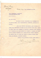 Courrier Commerciale Daniel Eivoa Fabrica De Conservas à Cangas En 1922 - Format : 27x21 cm - Espagne