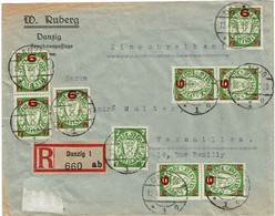 CTN68ETR- DANTZIG LETTRE REC. POUR VERSAILLES 12/4/1935 - Storia Postale
