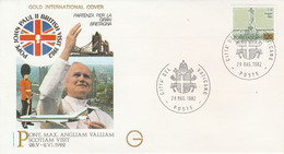 VATICAN RETOUR PAPE JEAN PAUL II 1982 - Machines à Affranchir (EMA)