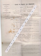 COURCELLES  Document Communal 1921 - Décrets & Lois