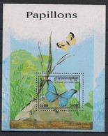 Cambodge - 1998 - Bloc Feuillet BF N° Yv. 142 - Papillons / Butterflies - Neuf Luxe ** / MNH / Postfrisch - Schmetterlinge