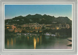 Porto Cervo Fraz. Di Arzachena (Olbia) Panorama Notturno Dal Mare, Panoramic View By Night, Vue Panoramique La Nuit - Olbia