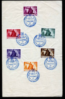 A7045) Ungarn Blatt Mit Mi.834 Ua. Mit Sonderstempel Budapest 01.02.46 - Covers & Documents