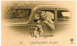 34 UN BONJOUR  DE CASTELNAU  LE LEZ  CPM  TBE  VR1005 - Castelnau Le Lez