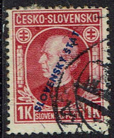 Slowakei 1939, MiNr 25a, Gestempelt - Oblitérés