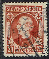 Slowakei 1939, MiNr 37xa, Gestempelt - Oblitérés