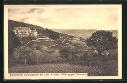 AK Lohr Am Main, Blick Gegen Steinbach, Am Sanatorium Luitpoldheim - Lohr