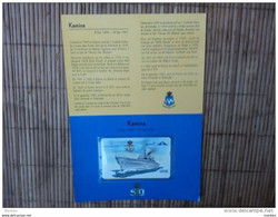 Kamina Phonecard Marine ((Mint,Neuves) Catalogue 140 Euro Only 1000 EX Made New With Folder Rare - Boats