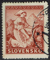 Slowakei 1939, MiNr 45a, Gestempelt - Gebruikt