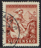 Slowakei 1939, MiNr 45a, Gestempelt - Gebruikt