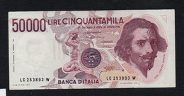 REPUBBLICA ITALIANA 50000 LIRE  BERNINI - SPL  - 1° Tipo - 5000 Lire