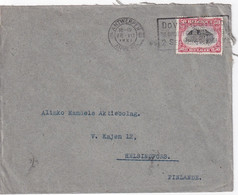 BELGIQUE 1921 LETTRE DE ANVERS AVEC TIMBRE PERFFORE/PERFIN STE GROSS + IRGENS - 1909-34