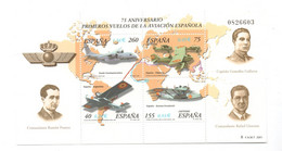 Hojita  Sellos 75 Aniversario Aviacion Española (facial 3,18 €) - Souvenirbögen