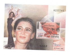 Hojita Sello BAILE Sara Baras (facial 1,20 €) - Feuillets Souvenir