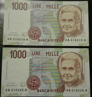 REPUBBLICA ITALIANA  1000 LIRE  MONTESSORI SPL - 1000 Lire