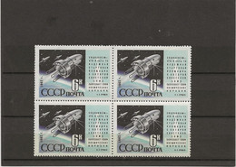 RUSSIE - SERIE COSMOS N° 2515- BLOC DE 4 NEUF SANS CHARNIERE  -ANNEE 1962 - Unused Stamps