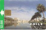 -CARTE-PUCE-CHILI-$2000-GEM-11/97-ESTERO MARGA VINA DEL MAR -BE - Chile