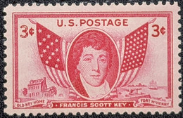USA, 1948, Mi 575, Francis Scott Key, Writer Lyrics For The American National Anthem "The Star-Spangled Banner", 1v, MNH - Musique