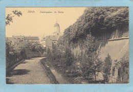 JÜLICH  -  ZITADELLGRABEN .  E V.  KIRCHE  -  1919  - - Juelich