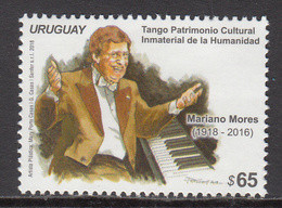 2018 Uruguay Mariano Mores Music Piano Tango Complete Set Of 1 MNH - Uruguay