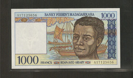 Madagascar, 1,000 Francs, 1994-1995 ND Issue - Madagascar