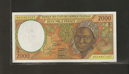 Afrique Centrale (Etats D' ), 2,000 Francs, Série L - États D'Afrique Centrale